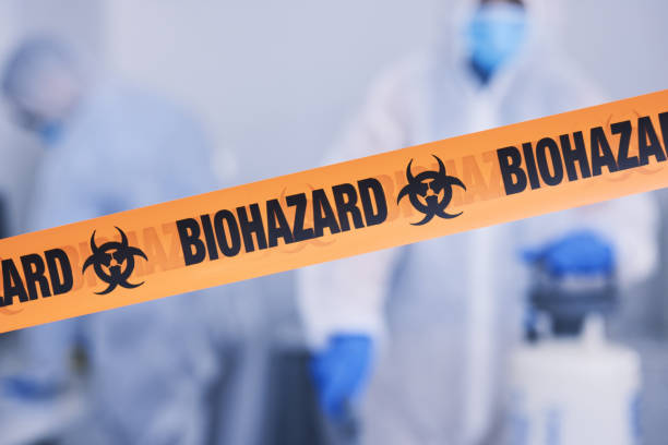 Professional Biohazard Cleanup technician working in Mooreland, IN